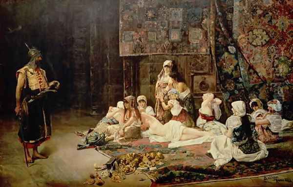 In the Harem 1884 Oil Painting by Jose Gallegos Y Arnosa