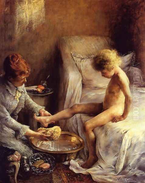 La Toilette de Jean Guerard Oil Painting by Norbert Goeneutte