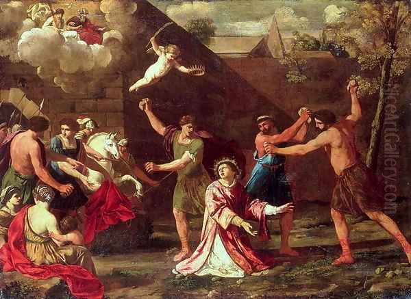 The Stoning of St Stephen Oil Painting by Giacinto Gimignani