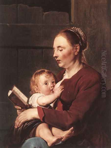 Mother and Child 1622 Oil Painting by Pieter de Grebber