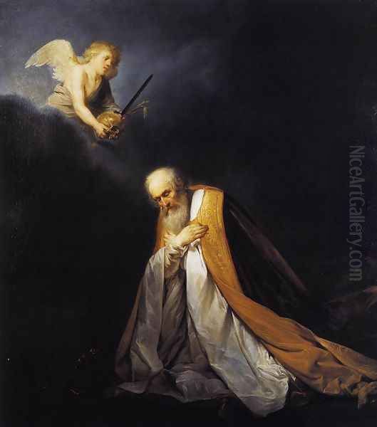 King David in Prayer 1635-40 Oil Painting by Pieter de Grebber