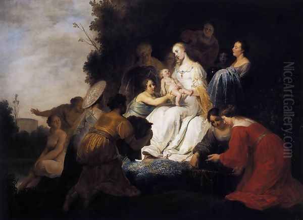 Finding of Moses 1634 Oil Painting by Pieter de Grebber