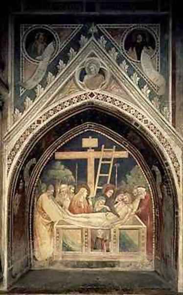 Deposition of Christ from the Bardi Chapel Oil Painting by Taddeo Gaddi