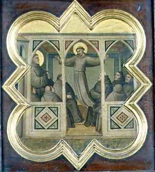 Apparition of St Francis to his Followers Oil Painting by Taddeo Gaddi