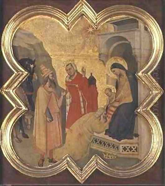 The Adoration of the Magi Oil Painting by Taddeo Gaddi