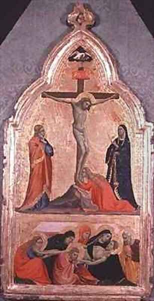 The Crucifixion and the Lamentation Oil Painting by Taddeo Gaddi