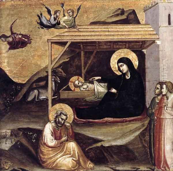 Nativity 2 Oil Painting by Taddeo Gaddi