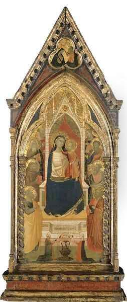 Madonna and Child with Saint Peter Oil Painting by Taddeo Gaddi