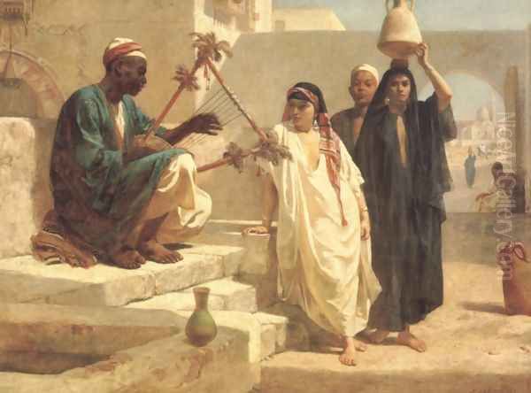 The Song of the Nubian Slave Oil Painting by Frederick Goodall