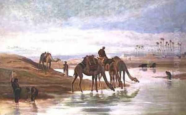 By the Nile Oil Painting by Frederick Goodall