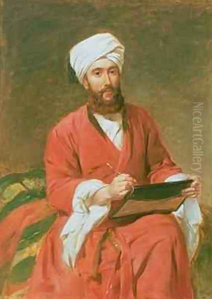 A Turkish Pasha Oil Painting by Frederick Goodall