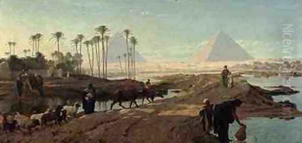 The Subsiding of the Nile Oil Painting by Frederick Goodall