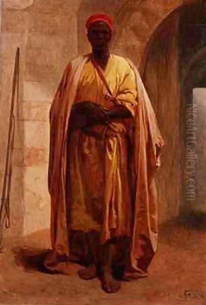 Portrait of a Young Arab Oil Painting by Frederick Goodall