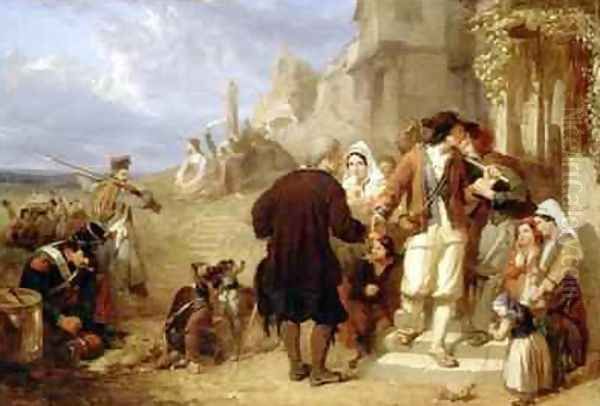 Departure of the Brittany Conscript Oil Painting by Frederick Goodall