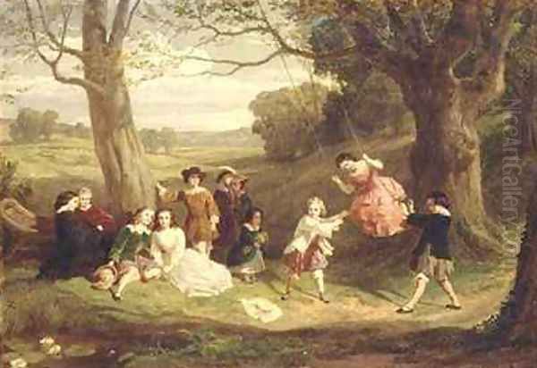 The Swing Oil Painting by Frederick Goodall