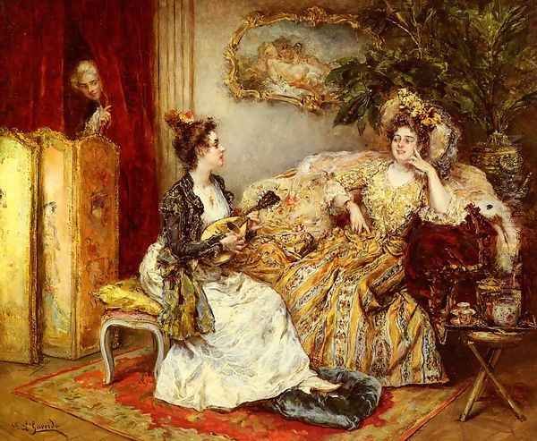 The Serenade Oil Painting by Eduardo Leon Garrido