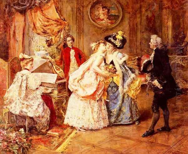 The Arrival Oil Painting by Eduardo Leon Garrido