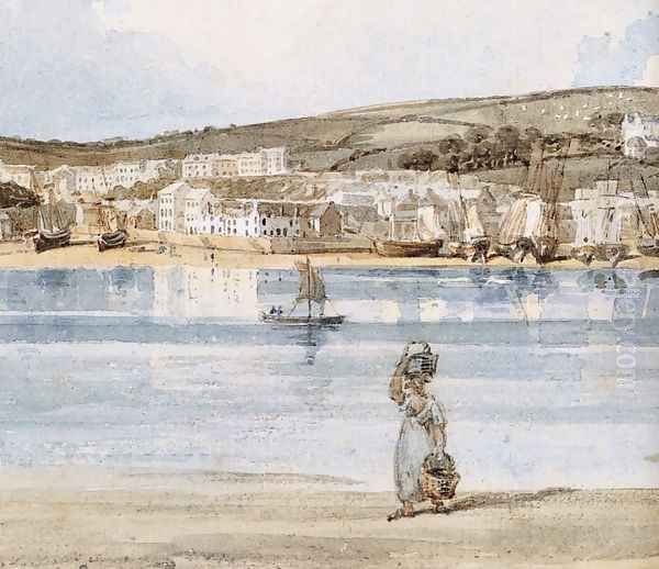 Appledore, Devon [detail #1] Oil Painting by Thomas Girtin