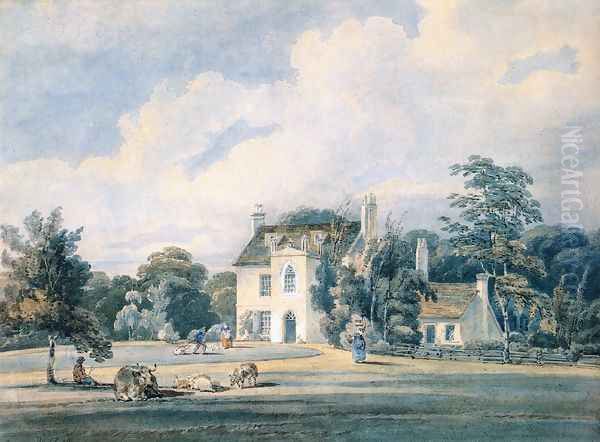 Chalfont Lodge, Buckinghamshire Oil Painting by Thomas Girtin