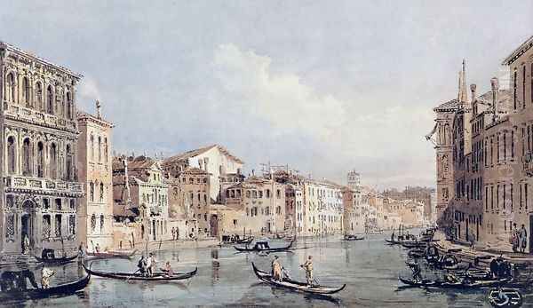 Grand Canal, Venice (after Canaletto) Oil Painting by Thomas Girtin