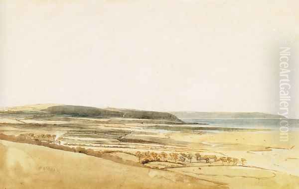 The Taw Estuary, Devon Oil Painting by Thomas Girtin