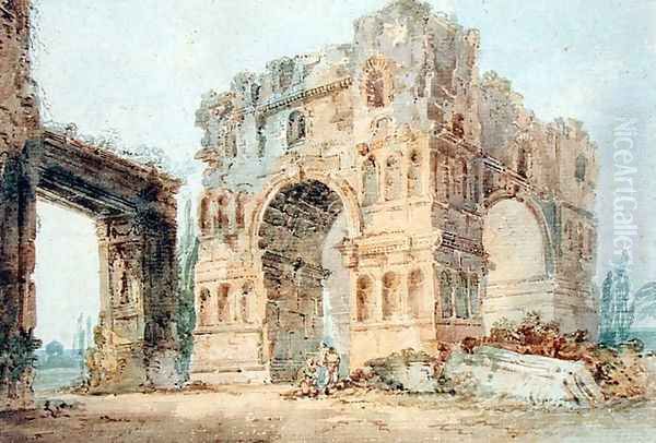 Arch of Janus Oil Painting by Thomas Girtin