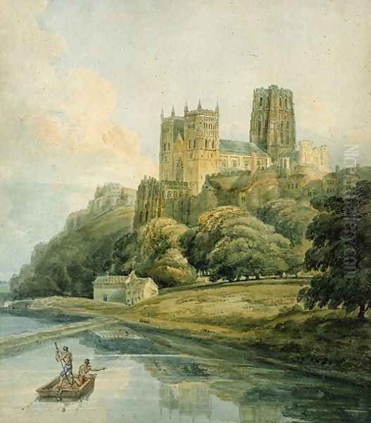 Durham Cathedral Oil Painting by Thomas Girtin