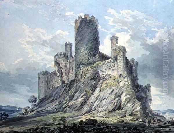 Conway Castle Oil Painting by Thomas Girtin