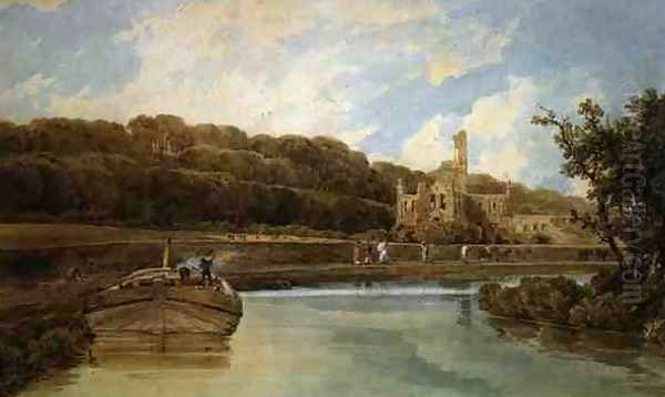 Kirkstall Abbey Yorkshire 2 Oil Painting by Thomas Girtin