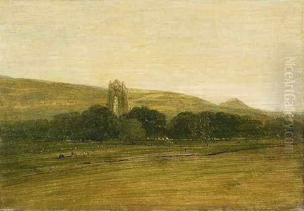 Guisborough Priory Oil Painting by Thomas Girtin