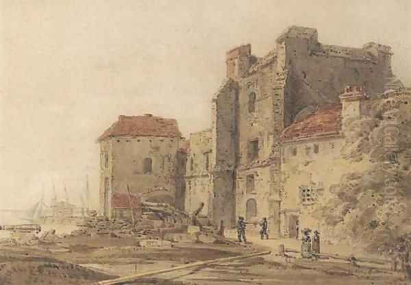 The prison at Southampton Oil Painting by Thomas Girtin