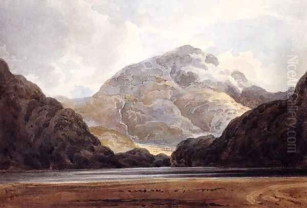 View near Beddgelert Oil Painting by Thomas Girtin