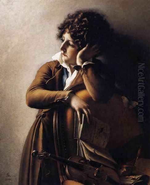 Benoit-Agnes Trioson 1800 Oil Painting by Anne-Louis Girodet de Roucy-Triosson