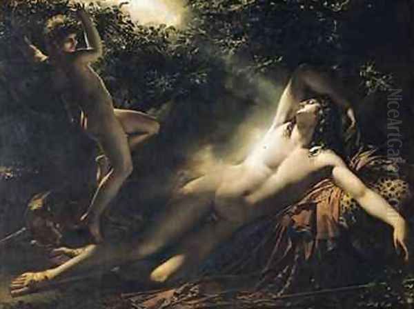 The Sleep of Endymion 2 Oil Painting by Anne-Louis Girodet de Roucy-Triosson