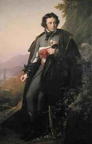 Charles Artus de Bonchamps 1760-93 Oil Painting by Anne-Louis Girodet de Roucy-Triosson