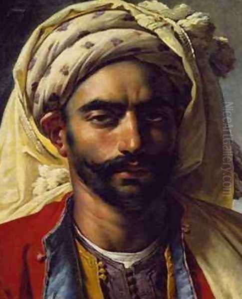 Portrait of Mustapha Oil Painting by Anne-Louis Girodet de Roucy-Triosson