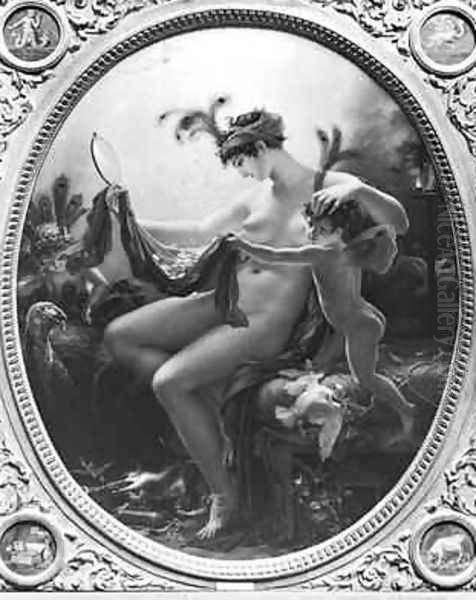 Portrait of Mademoiselle Lange as Danae Oil Painting by Anne-Louis Girodet de Roucy-Triosson