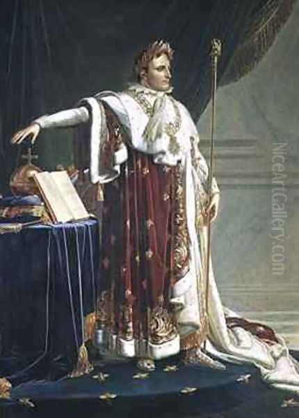 Portrait of Napoleon I in his Coronation Robes Oil Painting by Anne-Louis Girodet de Roucy-Triosson