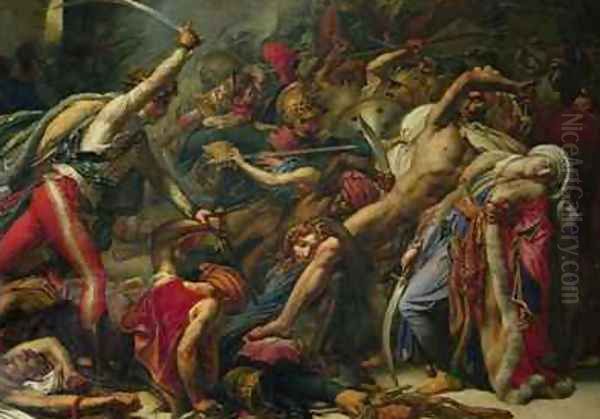 The Revolt at Cairo 2 Oil Painting by Anne-Louis Girodet de Roucy-Triosson