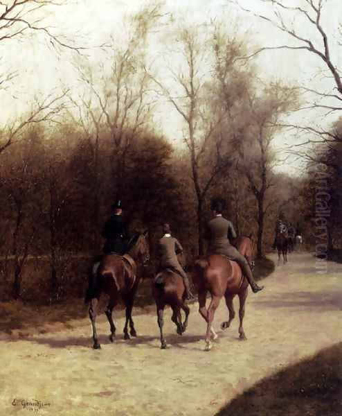 An Afternoon Ride by Edmond Georges Grandjean