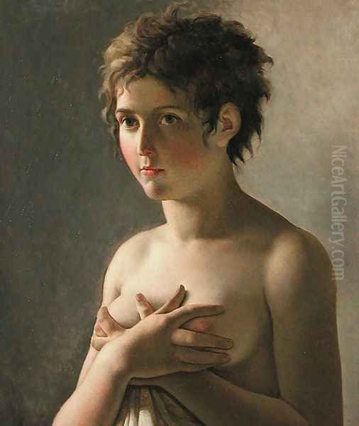 Girl bust Oil Painting by Pierre-Narcisse Guerin