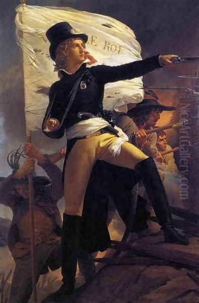 Henri de la Rochejaquelin 1817 Oil Painting by Pierre-Narcisse Guerin