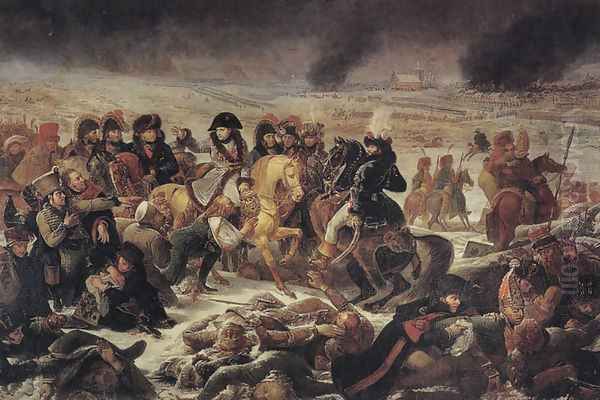 Napoleon Bonaparte on the Battlefield of Eylau 1807, 1808 Oil Painting by Antoine-Jean Gros