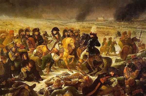 Napoleon on the Battlefield of Eylau on 9 February 1807 Oil Painting by Antoine-Jean Gros