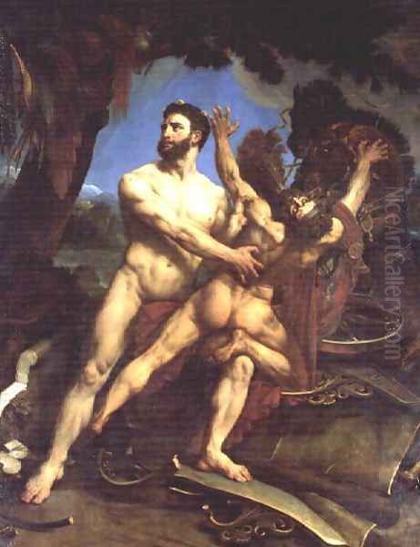 Hercules and Diomedes Oil Painting by Antoine-Jean Gros