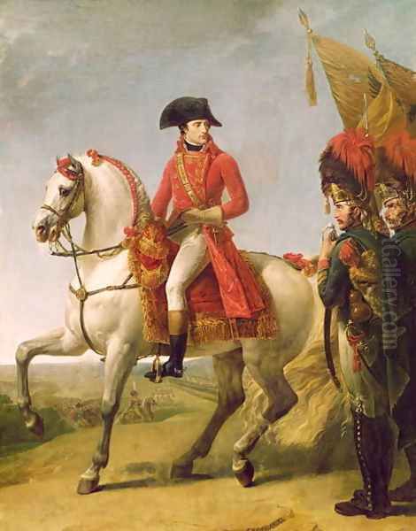 Napoleon Bonaparte 1769-1821 First Consul Reviewing his Troops after the Battle of Marengo Oil Painting by Antoine-Jean Gros