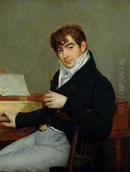 Portrait of Pierre Zimmermann 1785-1853 Oil Painting by Antoine-Jean Gros