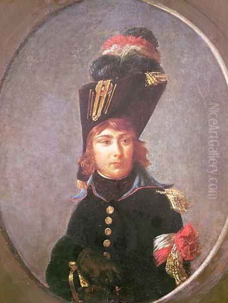 Portrait of Prince Eugene de Beauharnais 1781-1824 Aged Fifteen Oil Painting by Antoine-Jean Gros