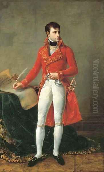 Portait of Napoleon Bonaparte, full-length, as First Consul Oil Painting by Antoine-Jean Gros