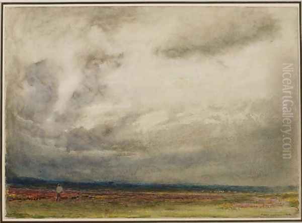 A Gathering Storm Oil Painting by Albert Goodwin